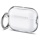 Spigen AirPods Pro 2nd Gen(2022/2023) Case, Carabiner Included, [Shock Proof] [Light & Compact], Ultra Hybrid - Crystal Clear