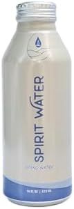 Spirit Water, 12 pack - 16oz Bottles, Pure and Sustainable, Naturally Filtered Spring Water, 100% Recyclable Aluminum Bottles, Free from Microplastics, Twist Cap - Resealable