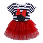 Mud Kingdom Cute Little Girl Outfits Size 5 Red Summer Holiday