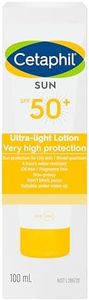 Cetaphil Ultra-Light Sunscreen Lotion SPF 50+ 100ml, Broad Spectrum Sun Protection For Oily Skin, 4 hours water resistant, Suitable Under Make-up, Dermatologist Tested