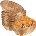 SINJEUN 15 Pack Wicker Bread Basket