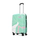 Skybags Polypropylene Spinner Paradise Check-in Trolley Bag 67cm|Medium|Hard Luggage|Smooth 8-Wheel Suitcase|Combination Lock with Sturdy Anti-Theft Zipper|5-Year International Warranty-Unisex(Green)