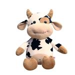 Cow Plush Toy, 40 cm Stuffed Animal Throw Plushie Pillow Doll, Soft Fluffy Friend Hugging Cushion - Present for Every Age & Occasion