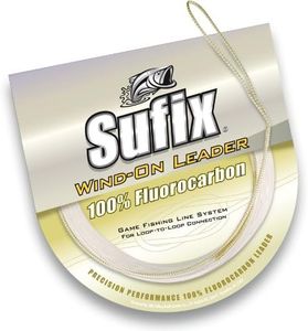 Sufix Wind-On Fluorocarbon Leader Fishing Line-33-Feet Leader, 700-050F, Clear, 50-Pound