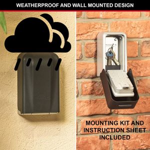 Master Lock XL Key Safe – Extra Large Outdoor Key Storage Box