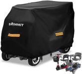 Mobility Scooter Cover,SRIMMIT Heavy Duty 420D Oxford Fabric Electric Scooter Cover, Waterproof,Anti-UV,Durable with Waterproof Strip,Reflective Strips,3 Buckles and Storage Bag 3XL（77"x 29"x 47"）