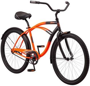 Kulana Lakona Shore Adult Beach Cruiser Bike, 26-Inch Wheels, Single Speed, Orange/Black