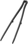 Yamazaki Home Silicone Kitchen Tongs, Silicone, No Assembly Req., Black