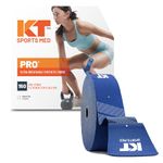 KT Tape, Pro Synthetic Kinesiology Athletic Tape, 150 Count, 10” Precut Strips, Sonic Blue