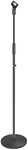 Neewer Compact Base Microphone Floor Stand with Mic Holder Adjustable Height from 39.9 to 70 inches Durable Iron-made Stand with Solid Round Base Detachable for Easy Transport(Black)