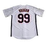 GHTPGT Men's Ricky Vaughn Movie Jersey 90s Hip Hop Stitched Sports Fan Baseball Jerseys Stitched, White, Large