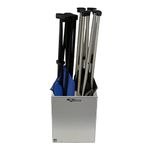 Pit Posse 494 Fold Up Chair Storage Cabinet Aluminum Enclosed Race Trailer Shop Garage Storage Organizer