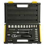 STANLEY 1-89-035 3/8'' SQ. Drive 6 Point Metric Socket Set 24-Pieces