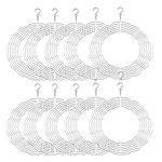 Hoadoek 10Pcs 8 Inch Sublimation Wind Spinner Blanks 3D Wind Spinners Hanging Wind Spinners for Indoor Outdoor Garden Decoration