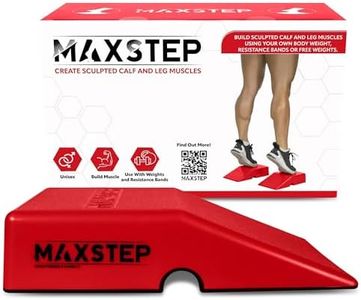 MaxStep Calf and Leg exercise tool, Lightweight Exercise Stepper, Use with Exercise Bands. MaxStep Pantented exercise tool for Exercising Calves and leg muscles by SylverMax. 10.5x6.5x4.75