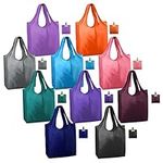 BeeGreen Reusable Grocery Bags 10 Pack Bulk Reusable Shopping Tote Bags with Handles Extra Large for 50LBS Heavy-duty Sturdy Foldable Machine Washable Ripstop Polyester for wholesale …