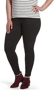 HUE Women's Ultra Soft High Waist Denim Leggings, Black, Medium