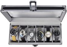 Vaultz Locking Watch Case, Small (VZ03977), Clear,Chrome