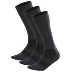 OrrinSports Toe Socks for Men Women Coolmax Running Socks 3 Pairs Athletic Crew Five Finger Socks (Size Large)