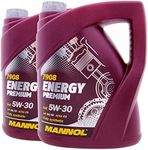 MANNOL Energy Premium Fully Synthetic Engine Oil 5W-30 C3 DPF, 2 x 5 Litres