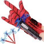 Brzone Spider Web Shooters Toy for Kids | Spider-Man Real Hand Gloves | Sticky Wall Soft Bomb Funny | Hero Launcher Wrist Toys Set