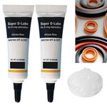 2PCS Silicone Grease for O-Rings,Waterproof Silicone O-Ring Lubricant,Plumbers Silicone Grease,Safe Silicone Faucet Lubricant,Heat and Cold Resistance Plumbers Valve Lubricant