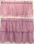 Lavender 15" Long Gypsy Shabby Chic Ruffled Valance