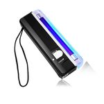 Syson UV Black Light Torch, Portable Blacklight LED UV Light, Battery Operated, Counterfeit Bill Detector Light