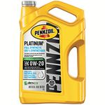 Pennzoil Platinum Full Synthetic 0W-20 Motor Oil (5L, Single)