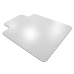 Cleartex Ultimat Chair Mat, Clear Polycarbonate, for Plush Pile Carpets Over 1/2", Rectangular with Lip, 48" x 53" (FR1113427LR)