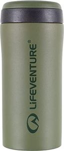 Lifeventure Thermal Mug, Leakproof & Vacuum Insulated Reusable Coffee Travel Cup, 300ml, Matt Khaki