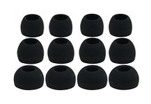 12pcs (All-B) 4S/4M/4L Ear Adapters Earbuds Ear Tips Set for V-Moda in Ear Earphones Headphones