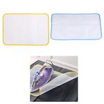 2pcs Heat-Resistant Mesh Ironing Cloth,Table Top Ironing Pad Insulation Heat Resistant Ironing Mat,Protect Iron Delicate Garments Clothes Iron Rest for Steam Pressing on Tabletop or Bed(40 x 60cm)