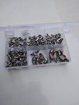 Fanfan11 50 Pcs Stainless Steel Wing Nut Hand Tighten, M3 M4 M5 M6 M8 Fastener Kit