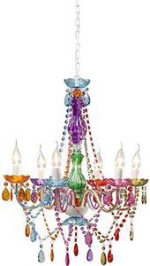 Kare Design Starlight Rainbow Lámpara tipo araña 6 brazos, Bombillas no incluidas, 70x55x55cm