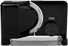 ritter E 16 Duo Plus Electric Slicer and Cutting Machine Made of Metal with Eco Motor, Made in Germany, Black