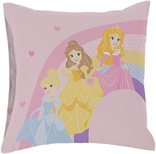 Jay Franco Disney Princess Cut Paper 100% Cotton Pillowcase 65 x 65 cm