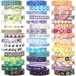 Forwaarss 48 Rolls Washi Tape Set - 8mm Wide, Colorful Flower Style Design, Decorative Masking Tape for DIY Craft Scrapbooking Gift Wrapping