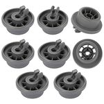 Yorgewd 8-Pack Dishwasher Lower Rack Wheel Replacement 165314 Fit for Bosch Kenmore & Neff Siemens Dishwashers