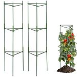 Garden Art Pack of 2 Tomato Cage Up to 48inch | Garden Plant Cages, Stakes for Climbing Plants,Creepers, Flowers, Fruits, Vine | DIY Multiple Shape Support | GACTC-5-2