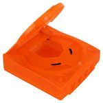 Game Console Protective Shell, Orange Plastic Translucent Housing Shell Replacement for SEGA Dreamcast DC