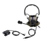 Retevis EHK007 Electronic Shooting Ear Defenders Noise Reduction Ear Muffs Compatible with Kenwood 2 Pin Two Way Radio Baofeng UV5R RT24 RT27 for Hunting Shooting Exercise Live CS (1 Pack)