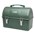 Stanley 10-01625-001 Classic 10qt Lunch Box, Stainless Steel, Hammertone Green