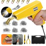 AIUNAOM 220W Plastic Welding Kit, Plastic Welder Repair Kit with 900 Hot Staples & Smoothing Head, Plastic Welder Gun Soldering Kit for Repairing Plastic Parts on Cars, Kayaks, Hot Splicing