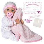 Adora Adoption Baby Hope - 16 inch Realistic Newborn Baby Doll with Accessories and Certificate of Adoption