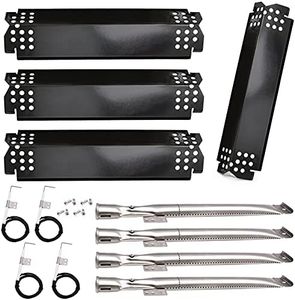 Grill Replacement Parts for Nexgrill 720-0830H, 720-0864, 720-0864M Gas Grills, 4 Pack Grill Burners, Heat Plates Shield and Igniter Replacement Repair Kit for Home Depot Nexgrill 4 Burner 720-0830H