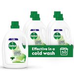 Dettol Laundry Sanitiser, Sensitive, Multipack of 4 X 1.5L, Total of 6L, Laundry Cleanser, Laundry Disinfectant, Kills 99.99 Percent of Germs, Antibacterial, Disinfecting, Laundry