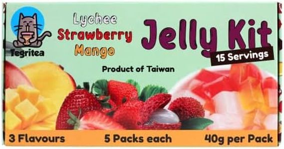 Strawberry | Mango | Lychee Jelly For Bubble Tea | 15 Servings | 5 Servings Per Flavour