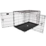 Precision Pet Black Great Crate 2 Door 48-Inch x 30-Inch x 33-Inch