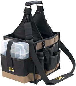 CLC Custom LeatherCraft 1528 Large Electrical and Maintenance Tool Carrier, Black